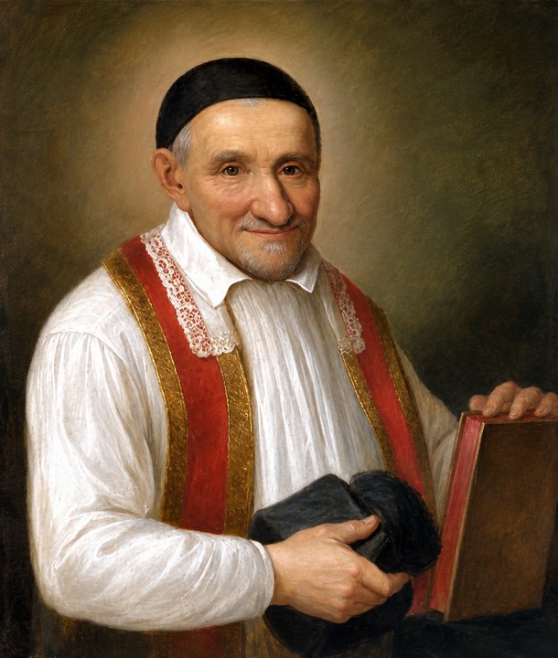 San Vincenzo de' Paoli, fondatore delle Figlie della Carità con Santa Luisa de Marillac